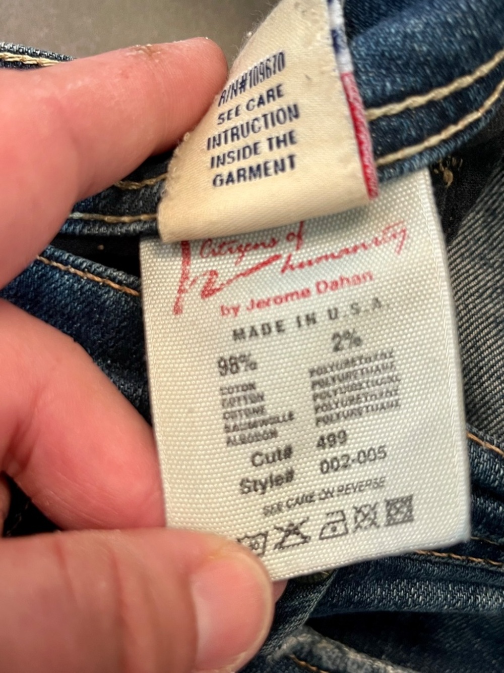 Citizens of Humanity Ingrid #002 Stretch Low Waist Flare Jeans Size 26 - Picture 5 of 8